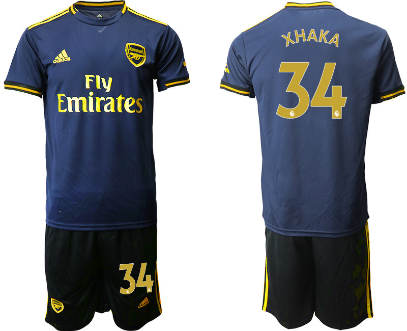 2019 20 Arsenal 34 XHAKA Third Away Soccer Jersey