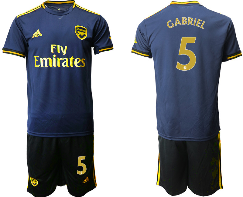 2019 20 Arsenal 5 GABRIEL Third Away Soccer Jersey