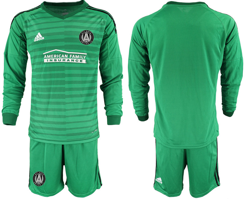 2019 20 Atlanta United FC Green Long Sleeve Goalkeeper Soccer Jersey