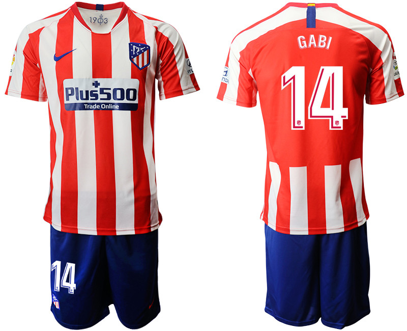 2019 20 Atletico Madrid 14 GABI Home Soccer Jersey