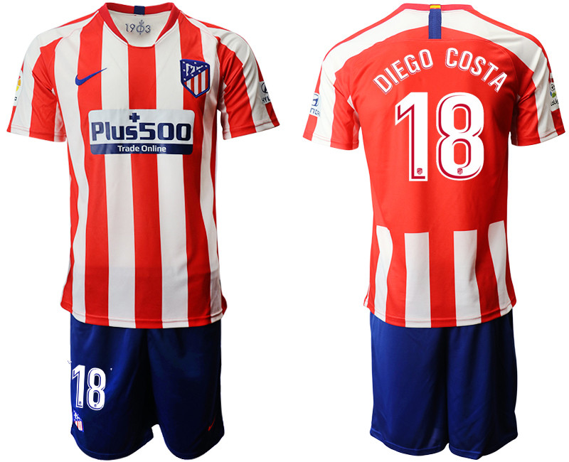 2019 20 Atletico Madrid 18 DIEGO COSTA Home Soccer Jersey