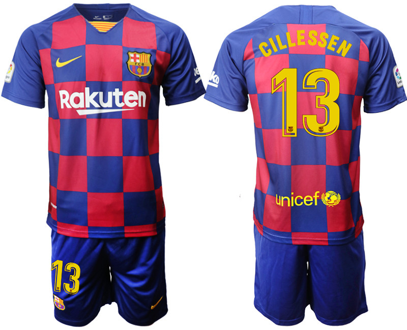 2019 20 Barcelona 13 CILLESSEN Home Soccer Jersey