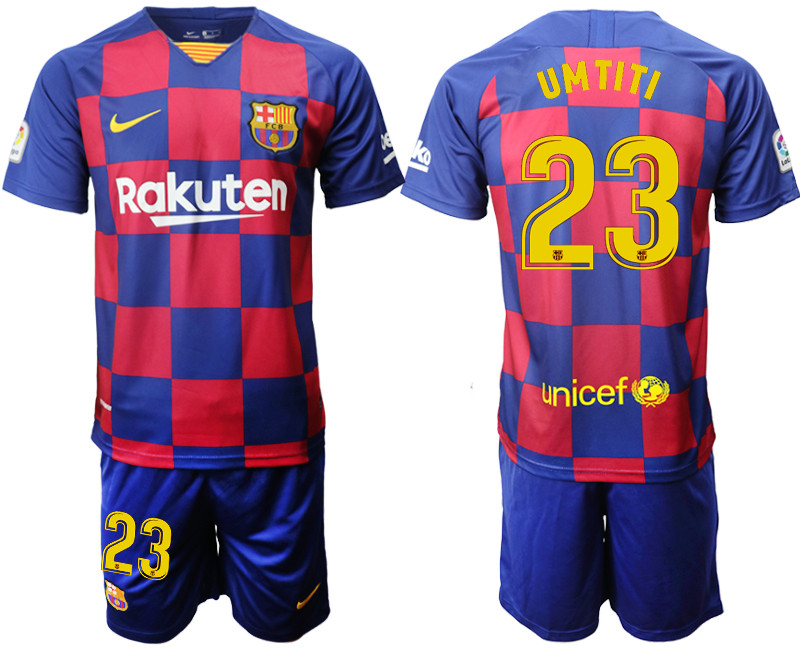 2019 20 Barcelona 22 UMTITI Home Soccer Jersey