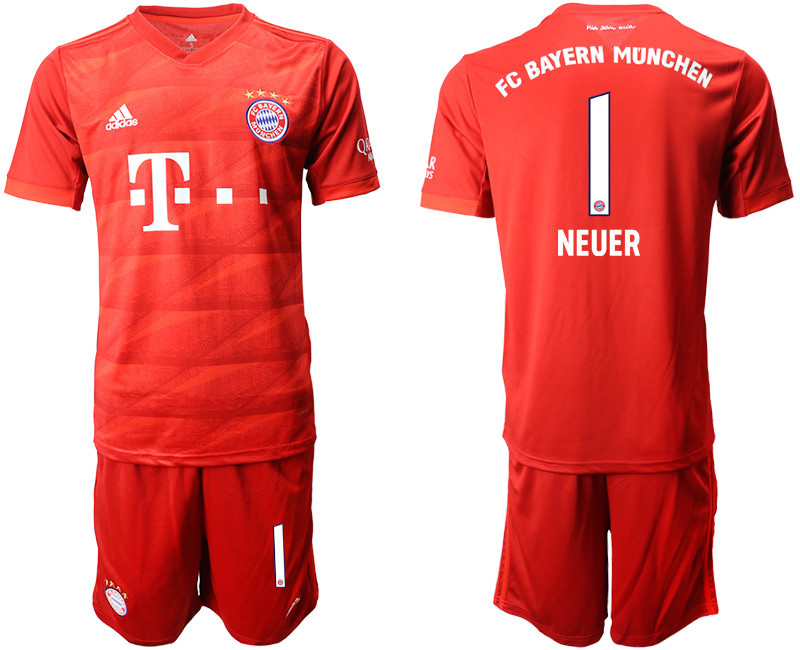 2019 20 Bayern Munchen 1 NEUER Home Soccer Jersey