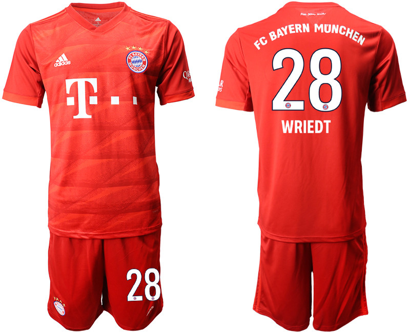 2019 20 Bayern Munchen 28 WRIEDT Home Soccer Jersey