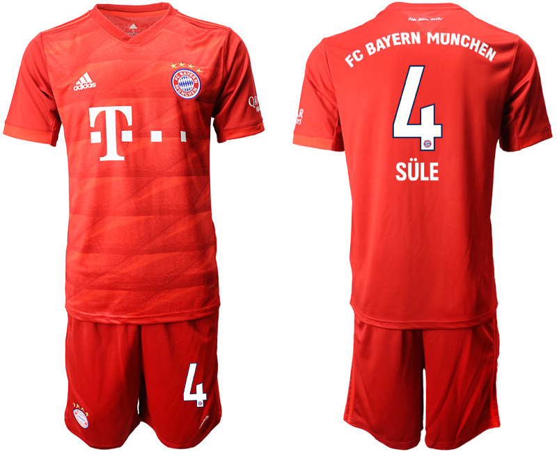2019 20 Bayern Munchen 4 SULE Home Soccer Jersey