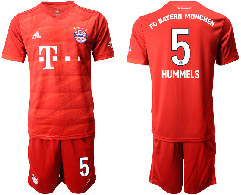 2019 20 Bayern Munchen 5 HUMMELS Home Soccer Jersey