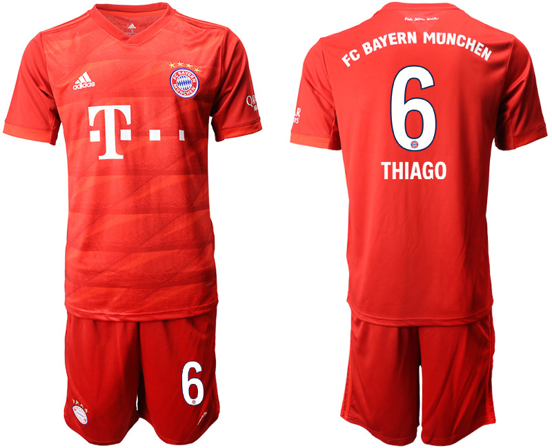 2019 20 Bayern Munchen 6 THIAGO Home Soccer Jersey