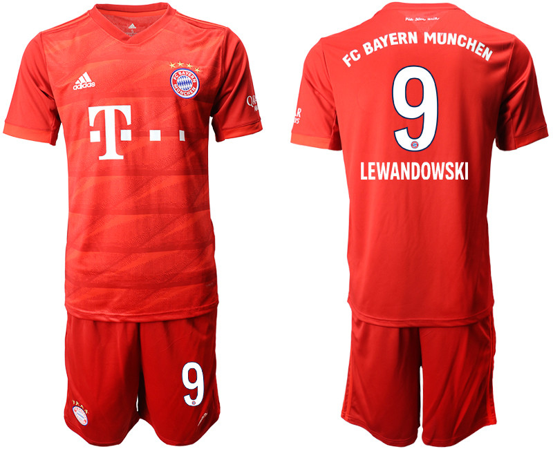 2019 20 Bayern Munchen 9 LEWANDOWSKI Home Soccer Jersey