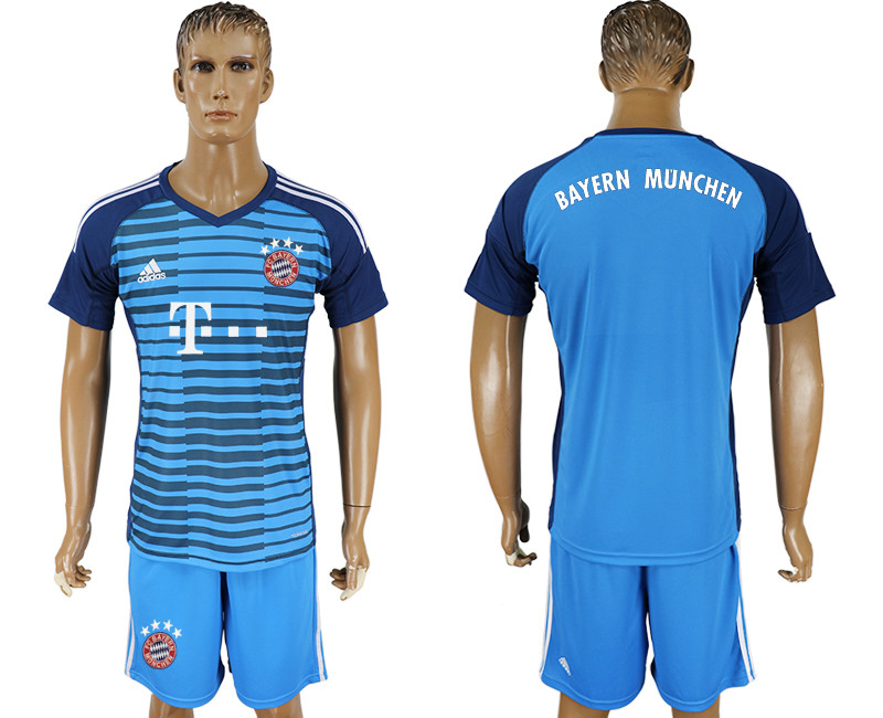 2019 20 Bayern Munchen Blue Goalkeepe Soccer Jersey