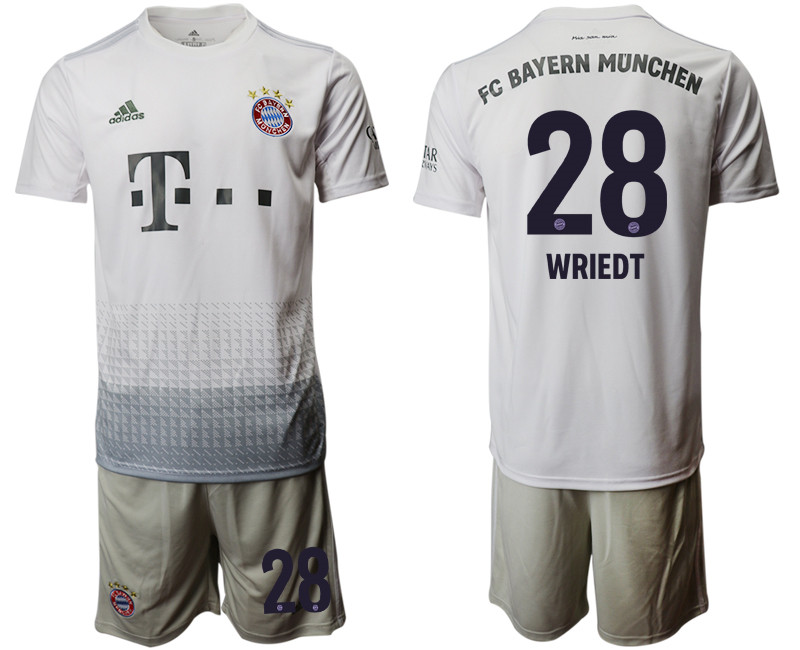 2019 20 Bayern Munich 28 WRIEDT Away Soccer Jersey