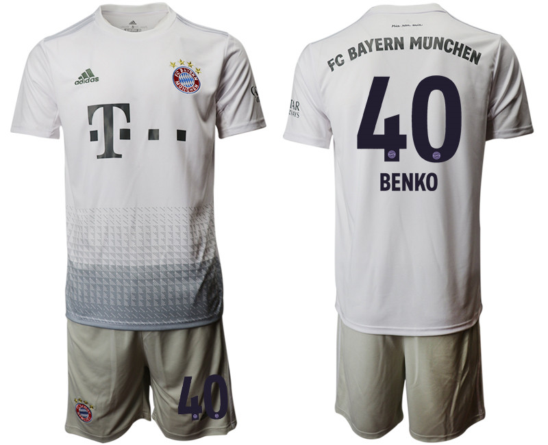 2019 20 Bayern Munich 40 BENKO Away Soccer Jersey