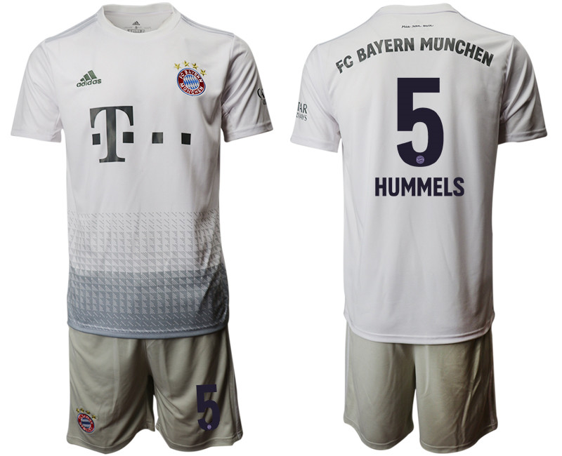 2019 20 Bayern Munich 5 HUMMELS Away Soccer Jersey