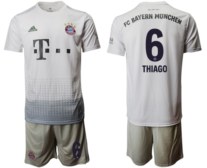 2019 20 Bayern Munich 6 THIAGO Away Soccer Jersey