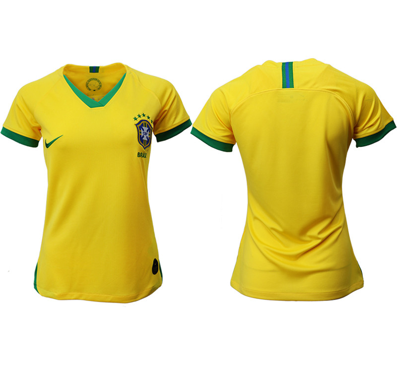 2019 20 Brazil Home Women Soccer Jersey