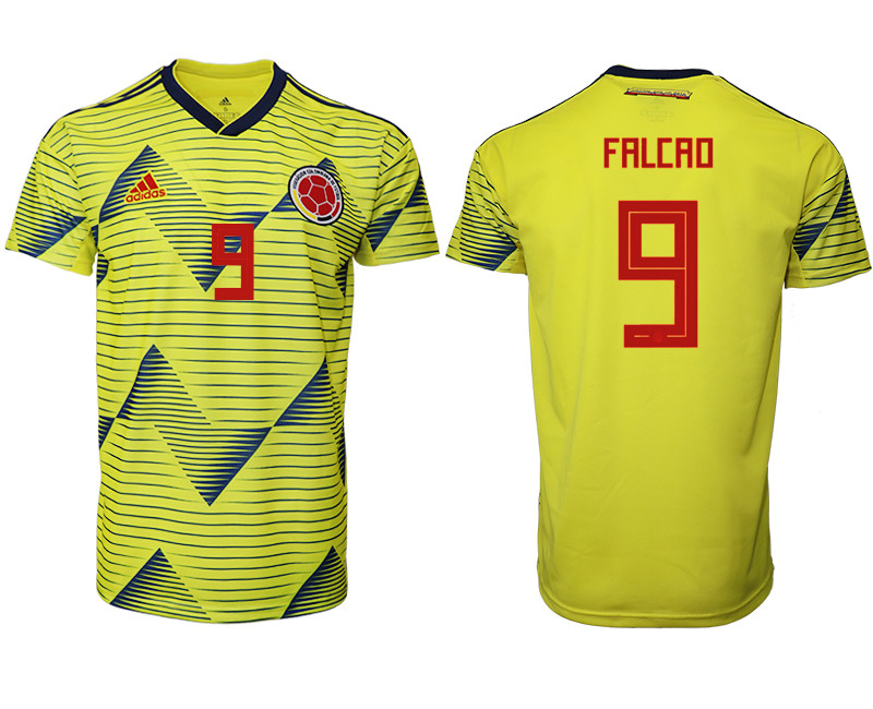 2019 20 Colombia 9 FALCAO Home Thailand Soccer Jersey