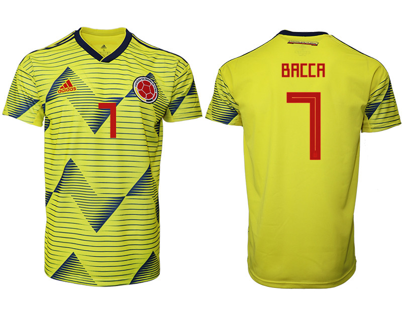 2019 20 Colombia Home 7 BACCA Thailand Soccer Jersey