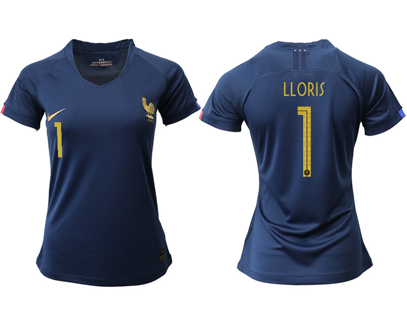 2019 20 France 1 LLORIS Homen Women Soccer Jersey