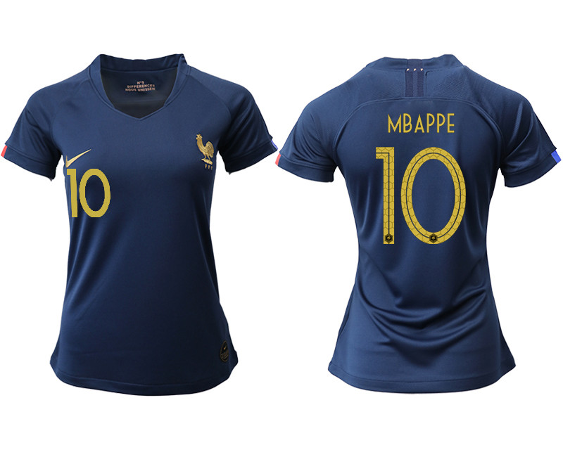 2019 20 France 10 MBAPPE Homen Women Soccer Jersey