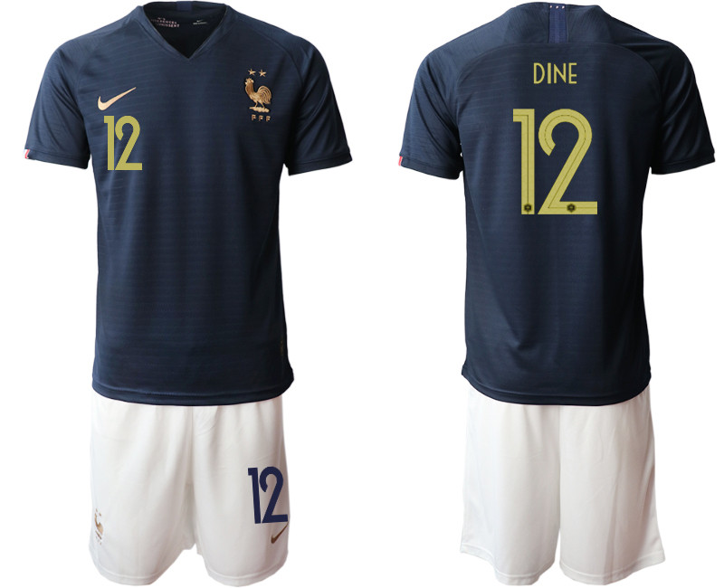 2019 20 France 12 DINE Home Soccer Jersey