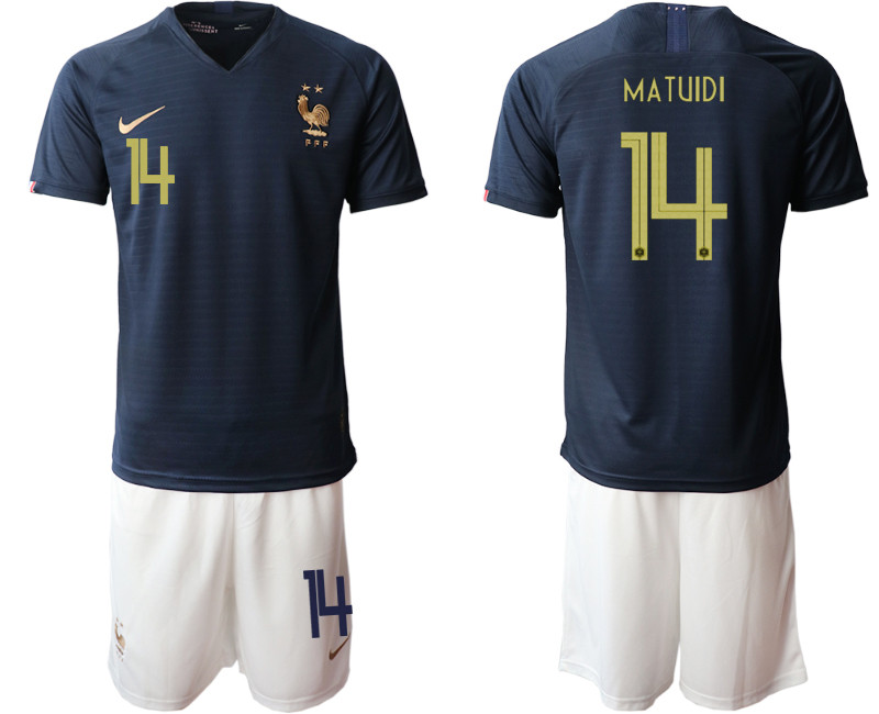 2019 20 France 14 MATUIDI Home Soccer Jersey