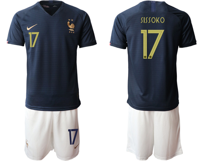 2019 20 France 17 SISSOKO Home Soccer Jersey