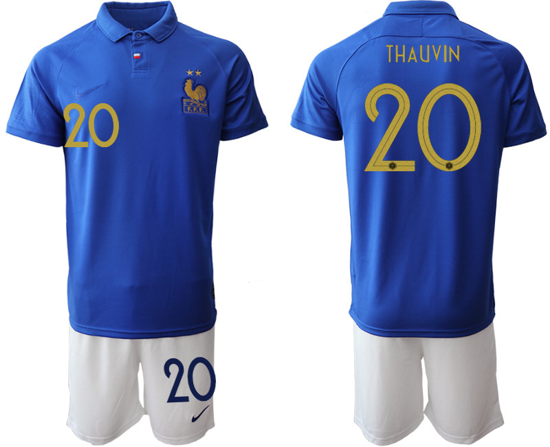 2019 20 France 20 THAUVIN 100th Commemorative Edition Soccer Jersey