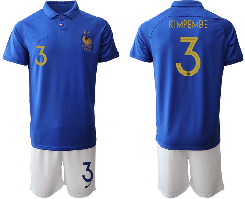 2019 20 France 3 KIMPEMBE 100th Commemorative Edition Soccer Jersey