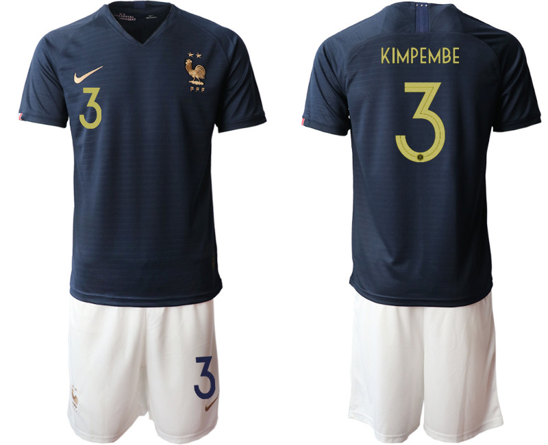 2019 20 France 3 KIMPEMBE Home Soccer Jersey