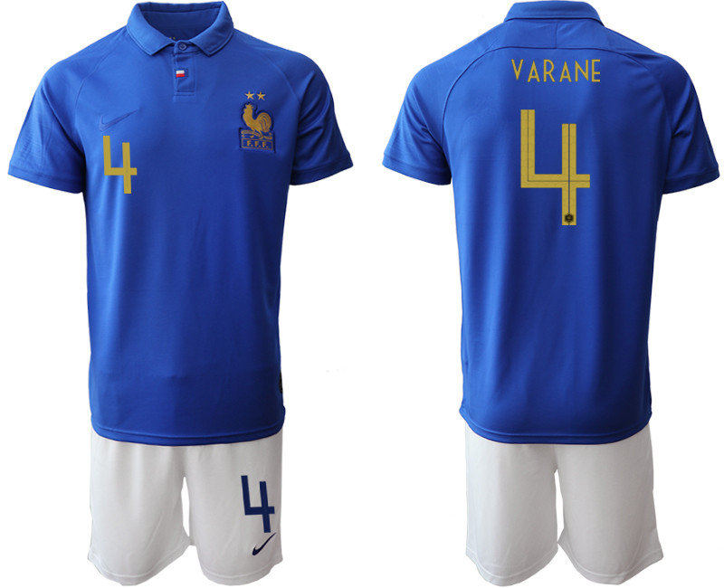 2019 20 France 4 VARANE 100th Commemorative Edition Soccer Jersey