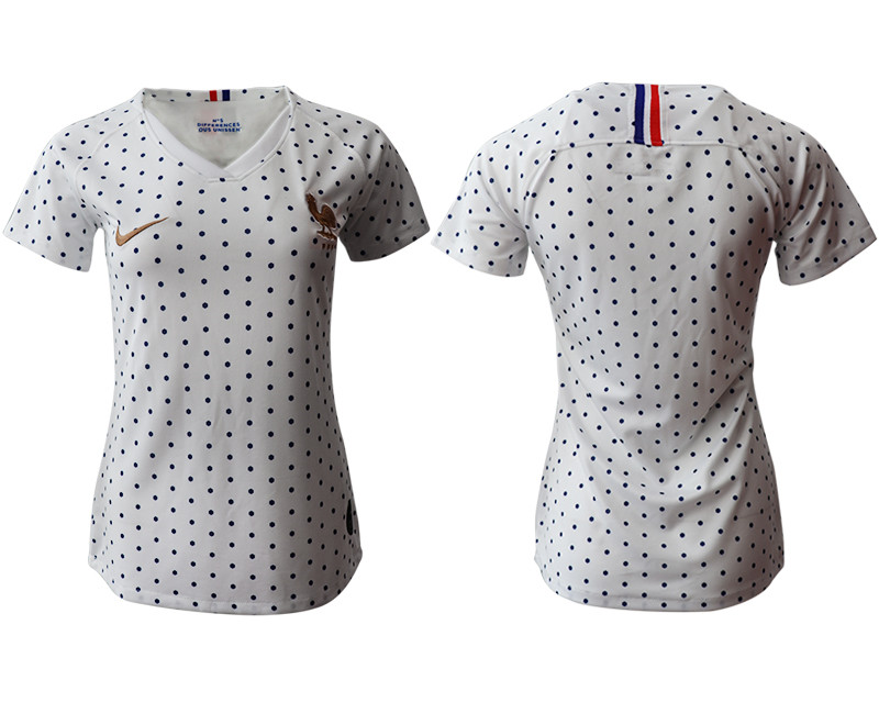 2019 20 France Away Women Soccer Jersey