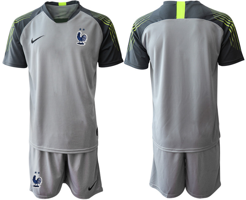 2019 20 France Gray Goalkeeper Soccer Jersey