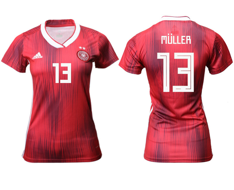 2019 20 Germany 13 MULLER Away Women Soccer Jersey