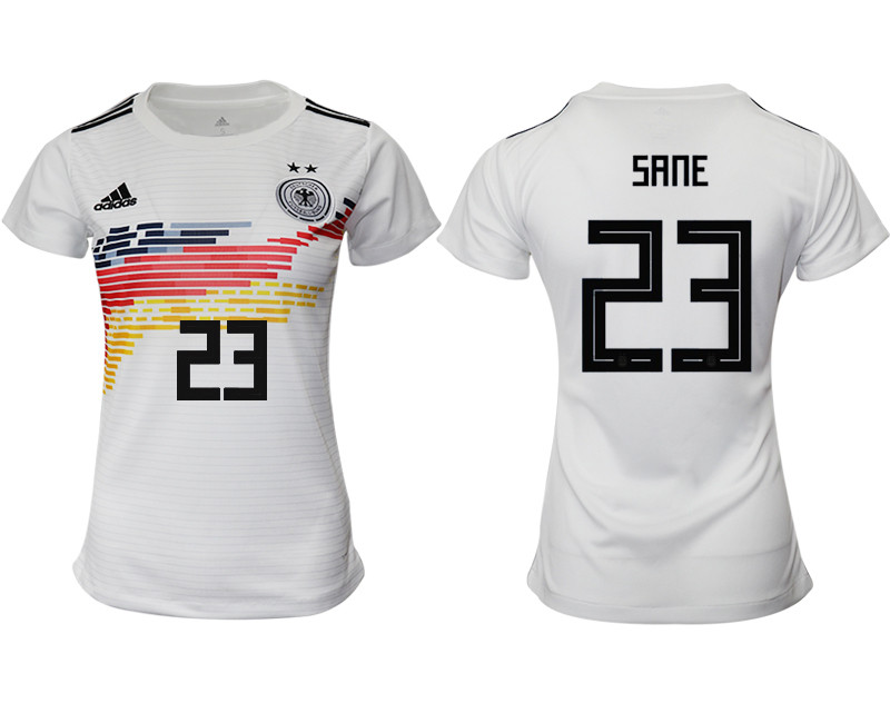 2019 20 Germany 23 SANE Home Women Soccer Jersey