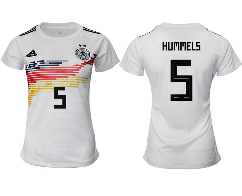 2019 20 Germany 5 HUNMMEKLS Home Women Soccer Jersey