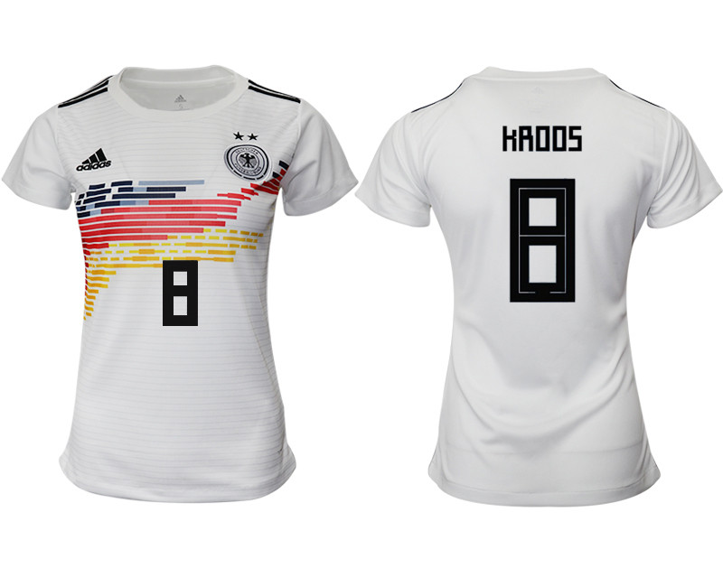 2019 20 Germany 8 HROOS Home Women Soccer Jersey