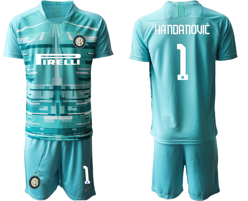2019 20 Inter Milan 1 HANDANOVIC Blue Goalkeeper Soccer Jersey