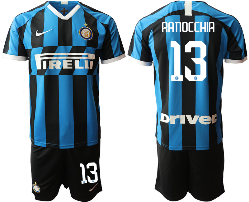 2019 20 Inter Milan 13 RANOCCHIA Home Soccer Jersey