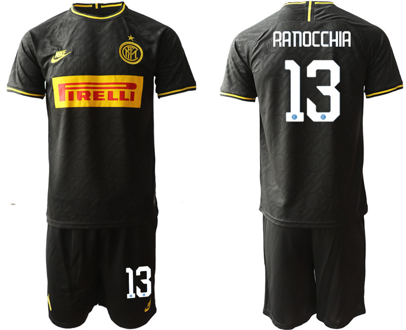 2019 20 Inter Milan 13 RANOCCHIA Third Away Soccer Jersey