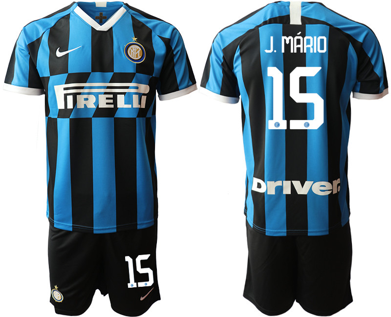 2019 20 Inter Milan 15 J. MARIO Home Soccer Jersey