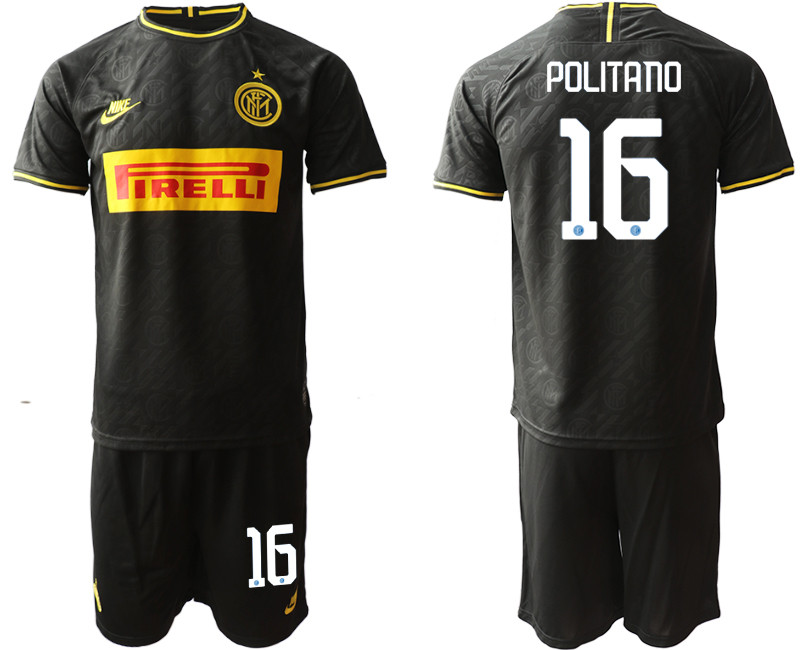 2019 20 Inter Milan 16 POLITANO Third Away Soccer Jersey