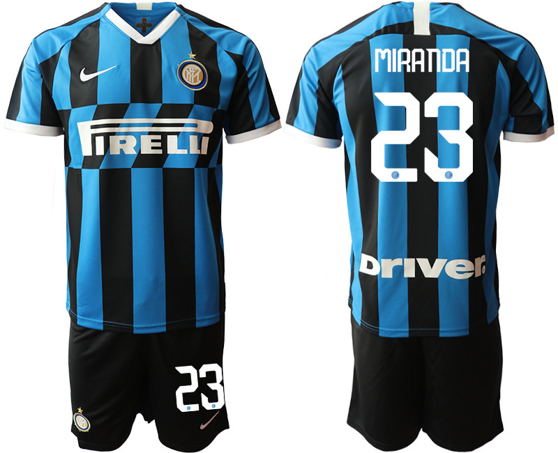 2019 20 Inter Milan 23 MIRANDA Home Soccer Jersey
