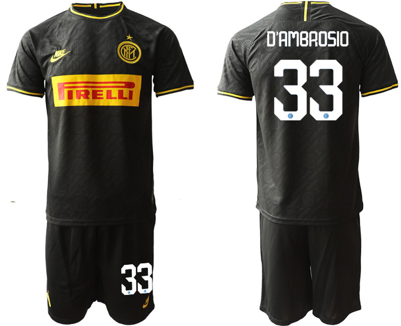 2019 20 Inter Milan 33 D'AMBROSIO Third Away Soccer Jersey