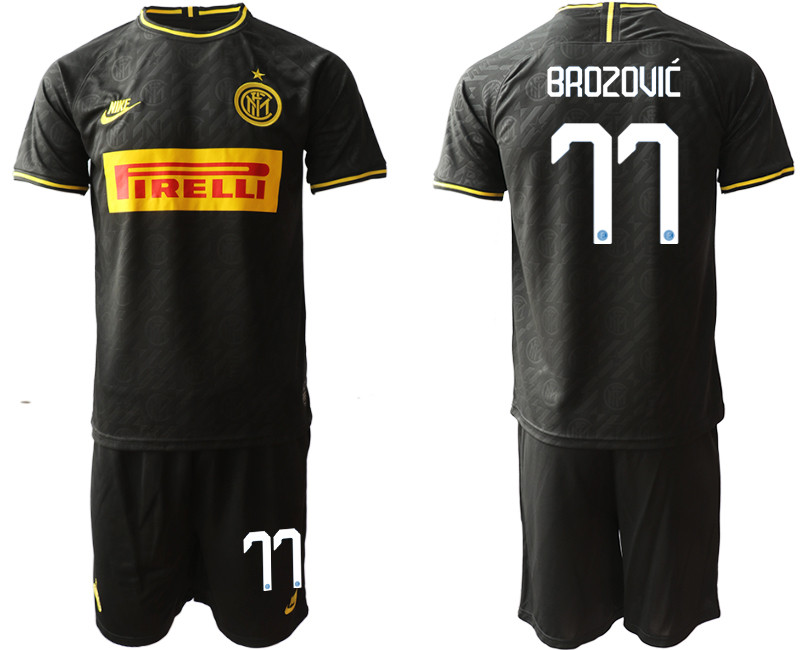 2019 20 Inter Milan 77 BROZOVIC Third Away Soccer Jersey