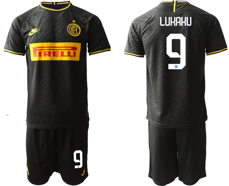 2019 20 Inter Milan 9 LUKAKU Third Away Soccer Jersey