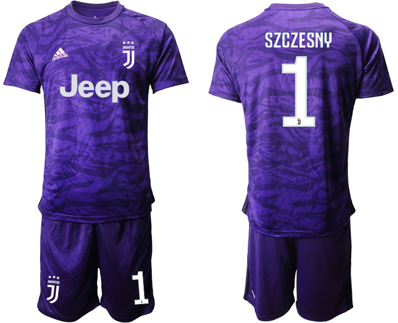 2019 20 Juventus 1 SZCZESNY Purple Goalkeeper Soccer Jersey