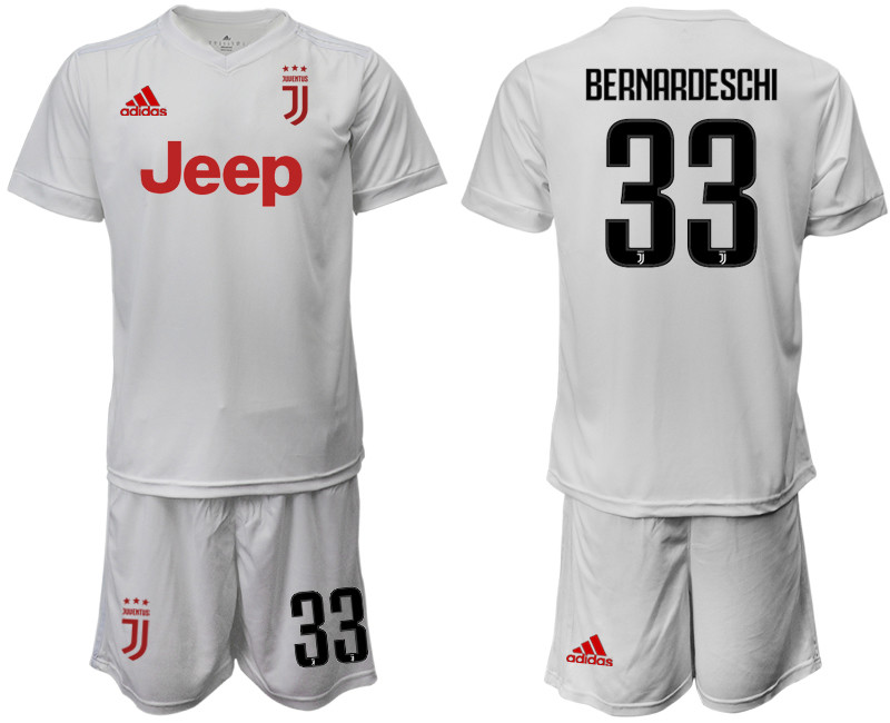 2019 20 Juventus 33 BERNARDESCHI Away Soccer Jersey
