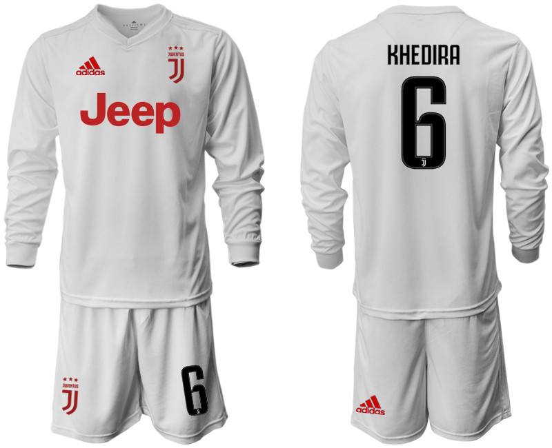 2019 20 Juventus 6 KHEDIRA Long Sleeve Away Soccer Jersey