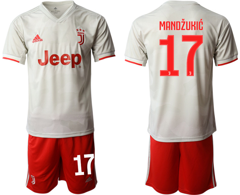 2019 20 Juventus FC 17 MANDZUKIC Away Soccer Jersey