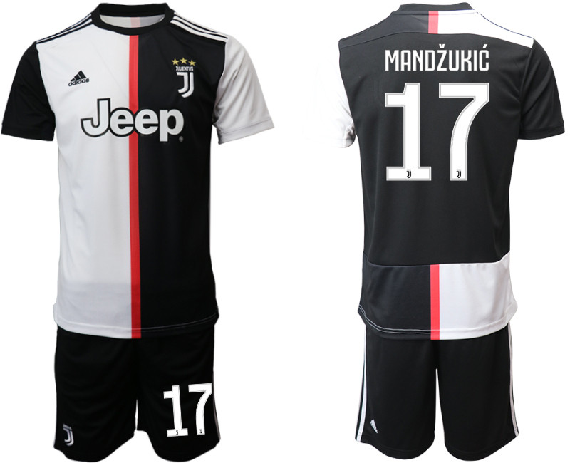 2019 20 Juventus FC 17 MANDZUKIC Home Soccer Jersey